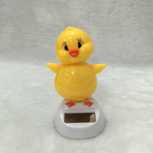  [아마존베스트]Glumes Solar Powered Dancing Toy Yellow Duck Swaying animal for Car Decoration Happy Valentine Day Happy Halloween Day