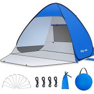 Glymnis Pop Up Beach Tent Instant Portable Sun Shade Shelter (S) 1-2 Persons UPF 50+ with Extendable Floor Zipper Door Automatic Easy Up Tent