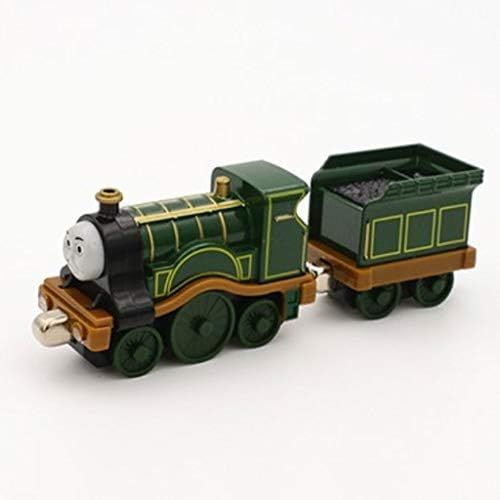  Glzcyoo Thomas & Friends Wooden Railway, Roll & Whistle Thomas,Train Pull-Back Train Model Diecasts Locomotive for Kids Toys，Toy Train Set for Toddlers, (Color : F)