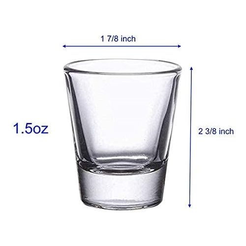  [아마존베스트]Gmark 1.5-Ounce Heavy Base Shot Glass Set, Whiskey Shot Glass 12-Pack GM2011