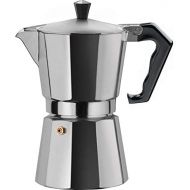 Gnali & Zani Brasil Coffee Maker alu 12 Tassen Kaffeebereiter, Aluminium-Kunststoff, 19,5 x 12,5 x 25,6 cm