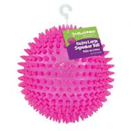 Gnawsome 4.5” Spiky Squeaker Ball Dog Toy - Extra Large, Cleans Teeth and Promotes Good Dental and Gum Health for Your Pet, Colors will vary