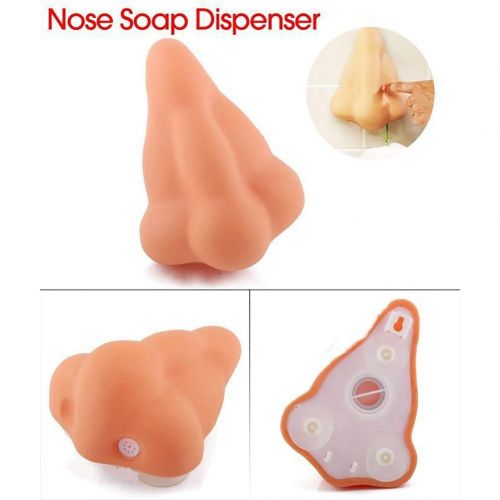  Go Girl Nose Shower Body Wash Soap Shampoo Gel Dispenser Suction Hooks Bath Accessories