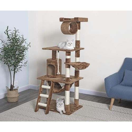  Go Pet Club Cat Tree Furniture 62 in. High