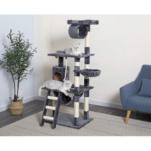  Go Pet Club Cat Tree Furniture 62 in. High