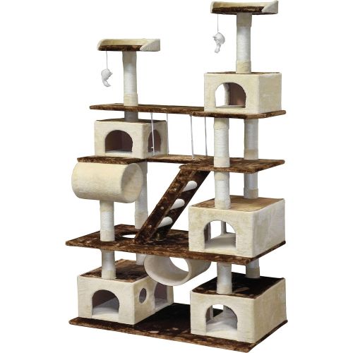  Go Pet Club Huge 87.5 in. Cat Tree Condo House Furniture