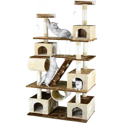  Go Pet Club Huge 87.5 in. Cat Tree Condo House Furniture