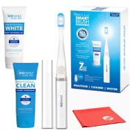 Go Smile Sonic Blue On the Go Smart Brush Whitening Kit with USB Charger and Professional Luxury...