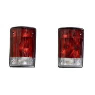 Go-Parts - PAIR/SET - OE Replacement for 2004 - 2005 Ford Excursion Rear Tail Lights Lamps Assemblies / Lens / Cover - Left & Right (Driver & Passenger) Side FO2801190 FO2800190 5C