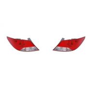 Go-Parts - PAIR/SET - OE Replacement for 2012 - 2014 Hyundai Accent Rear Tail Lights Lamps Assemblies / Lens / Cover - Left & Right (Driver & Passenger) Side - (Sedan) HY2800144 HY