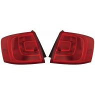 Go-Parts - PAIR/SET - OE Replacement for 2011 - 2016 Volkswagen Jetta Rear Tail Lights Lamps Assemblies / Lens / Cover - Left & Right (Driver & Passenger) Side Outer - (Sedan) VW28