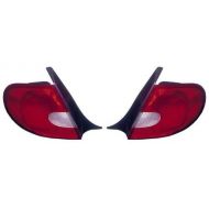 Go-Parts - PAIR/SET - OE Replacement for 2000 - 2002 Dodge Neon Rear Tail Lights Lamps Assemblies / Lens / Cover - Left & Right (Driver & Passenger) CH2801139 CH2800139 5288526AK 5