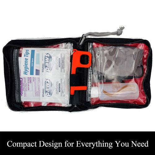  Go2Kits Personal All-In-One PPE Kit for Travel, Home, Office, School and To-Go (5 Pack)