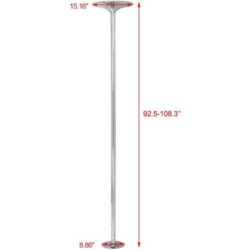  Go2buy go2buy Professional Dance Pole Fitness Portable Static Spinning Exercise Loss Weight 45mm