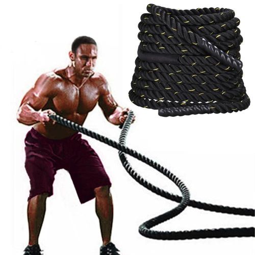  Go2buy go2buy 1.5 40 ft Training Battling Battle Power Rope Body Strength Sport Exerice Fitness Bootcamp wProtector Magic Tape Sleeve