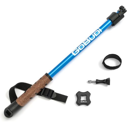  [아마존베스트]GOBUDi Action Camera Tough Stick | Works with AKASO, Cymas, Mesqool, Logicom, Vikeepro, DBPOWER, VTech, Lightdow, Campark, Garmin VIRB and top Models | Extendible, Sturdy, Lightwei