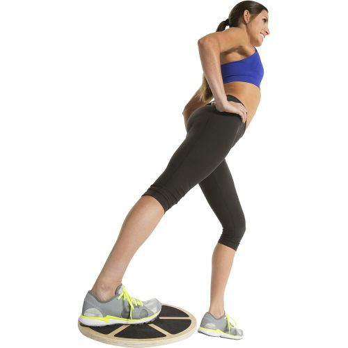  GoFit Wood Wobble Balance Board - Adjustable, Non Slip