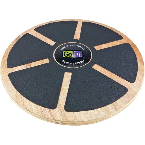  GoFit Wood Wobble Balance Board - Adjustable, Non Slip