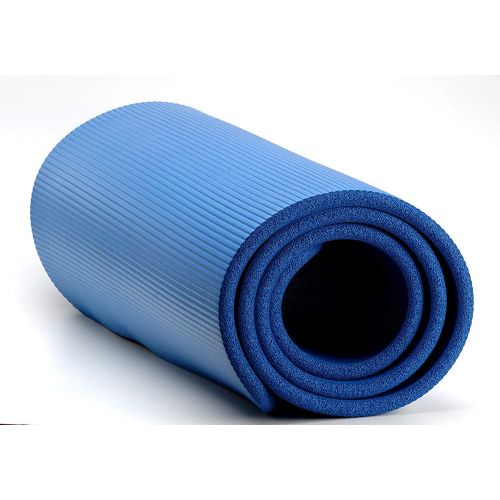  Pilates Mat by GoFit | All-Purpose Yoga Mat - 12-Inch Extra Thick High Density, Professional Grade Mat