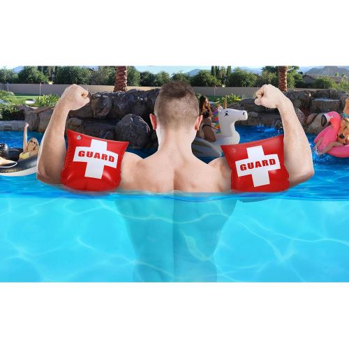  GoFloats Adult Water Wing Floaties - Own The Pool - Available in Multiple Designs (Novelty use only)