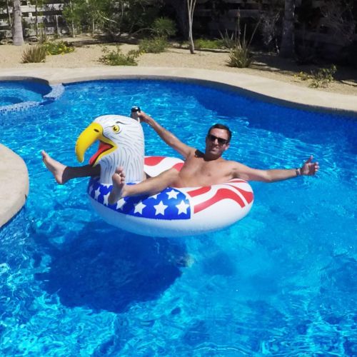  GoFloats American Screaming Eagle Pool Float Party Tube | The Most Patriotic Float Ever (for Adults and Kids)