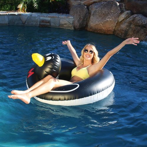  GoFloats Inflatable Penguin Pool Float Party Tube, Float in Style (for Adults and Kids)