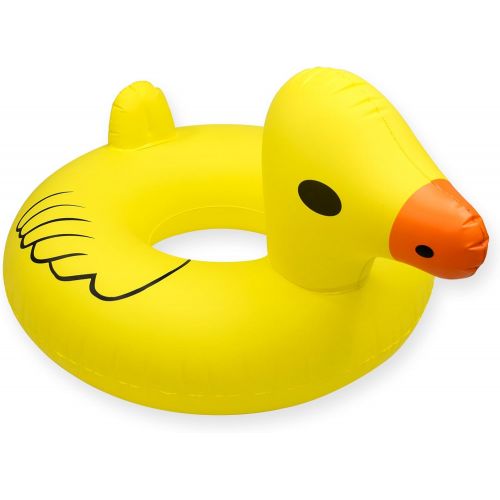  GoFloats Inflatable Rubber Duck Pool Float Party Tube, Float in Style (for Adults and Kids)