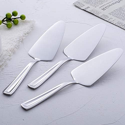  [아마존베스트]GoGeiLi Pie Cake Server, 9.3-inch Stainless Steel Pizza Pastry Server Set of 3, Dishwasher Safe