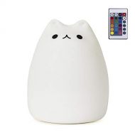 Cat Lamp,GoLine Gifts for 3 4 5 Year Old Girls,Kids Night Light for Bedroom,Toys for Toddler Children Boys,Kawaii Kitty Baby Nursery Lamp with Remote Control.