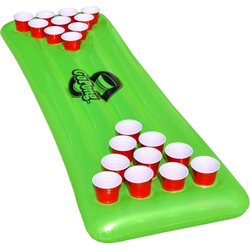  GoPong Pool Pong Table, Inflatable Floating Beer Pong Table, Includes 3 Pong Balls