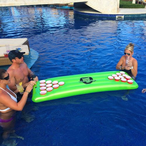  GoPong Pool Pong Table, Inflatable Floating Beer Pong Table, Includes 3 Pong Balls