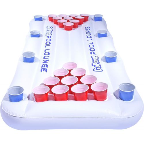  GoPong Pool Lounge Floating Beer Pong Table Inflatable with Social Floating