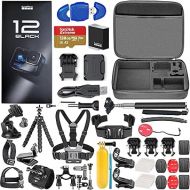 GoPro HERO12 Black 5.3K Action Camera Bundle with 128GB Card and 50 Accessories