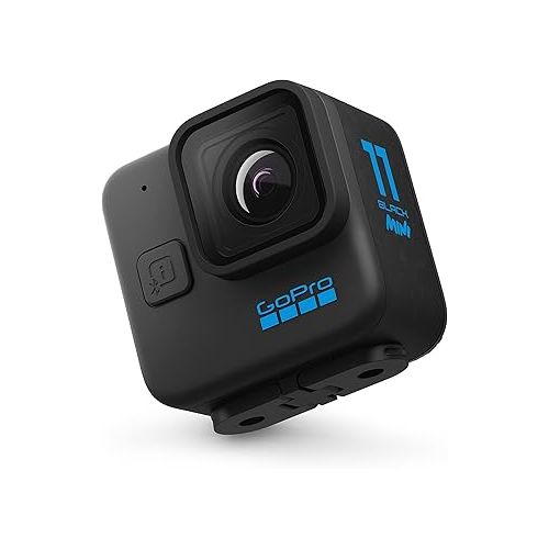 고프로 GoPro HERO11 Black Mini - Compact Waterproof Action Camera with 5.3K60 Ultra HD Video, 24.7MP Frame Grabs, 1/1.9