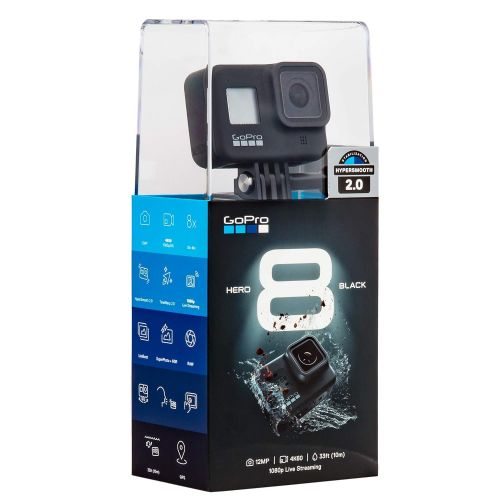 고프로 GoPro Hero8 Black Action Camera with Accessory Bundle - Sandisk 32gb U3 Video Memory Card, GoPro Hero 8 Spare Battery and Ritz Gear Card Reader