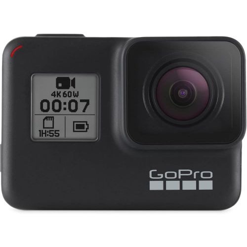 고프로 GoPro HERO7 Black - 64GB Memory Card - Card Wallet & Reader - Case - Mounting Kit - Cleaning Kit + More