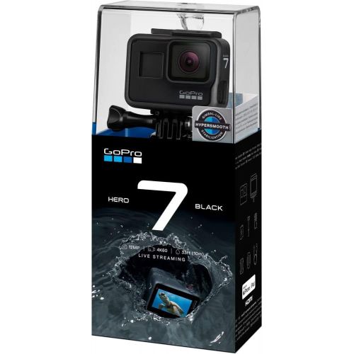 고프로 GoPro HERO7 Black - 64GB Memory Card - Card Wallet & Reader - Case - Mounting Kit - Cleaning Kit + More