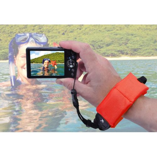 고프로 GoPro HERO7 (Black) Waterproof Digital Action Camera with Touch Screen 4K HD Video 12MP Photos Live Streaming Stabilization - Bundle with 16GB Memory Card + Floating Wrist Strap