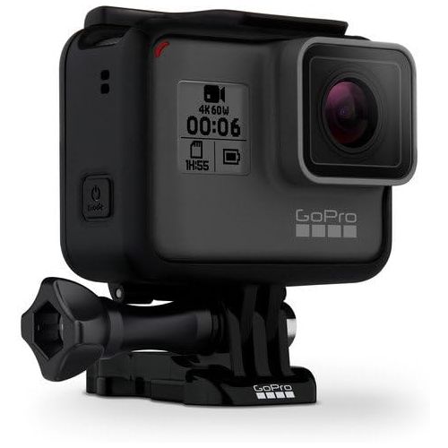 고프로 GoPro HERO6 Black CHDHX-601 + 64GB microSDXC + Battery for Gopro Hero + GoPro 3-Way + Micro HDMI Cable + Case for GoPro HERO4 and GoPro Accessories + Card Reader + Memory Card Wall