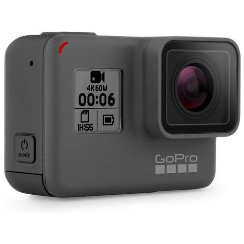 고프로 GoPro HERO6 Black CHDHX-601 + 64GB microSDXC + Battery for Gopro Hero + GoPro 3-Way + Micro HDMI Cable + Case for GoPro HERO4 and GoPro Accessories + Card Reader + Memory Card Wall