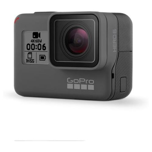 고프로 GoPro HERO6 Black CHDHX-601 + 64GB microSDXC + Battery for Gopro Hero + GoPro 3-Way + Micro HDMI Cable + Case for GoPro HERO4 and GoPro Accessories + Card Reader + Memory Card Wall