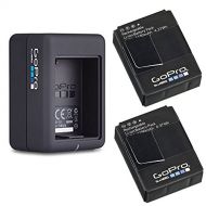 GoPro 2 Genuine Original Rechargeable Battery Pack and GoPro Dual Battery Charger for GoPro HD HERO3+, HERO3 AHDBT-302 AHBBP-301