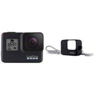 GoPro HERO7 Black + Blue Lanyard Sleeve - Waterproof Digital Action Camera with Touch Screen 4K HD Video 12MP Photos Live Streaming Stabilization