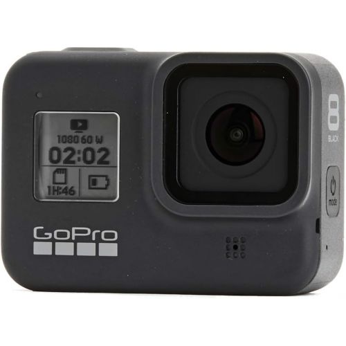 고프로 GoPro HERO8 Black Waterproof Action Camera w/Touch Screen 4K HD Video 12MP Photos + Sandisk Extreme 64GB Micro Memory Card + Hard Case + Head Strap + Chest Strap + Gopro Hero 8 - T