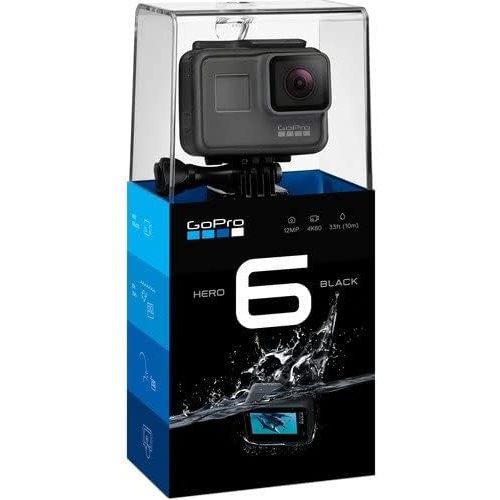 고프로 GoPro HERO6 Black - Bundle with 32GB SDHC Card, and Selfie Stick