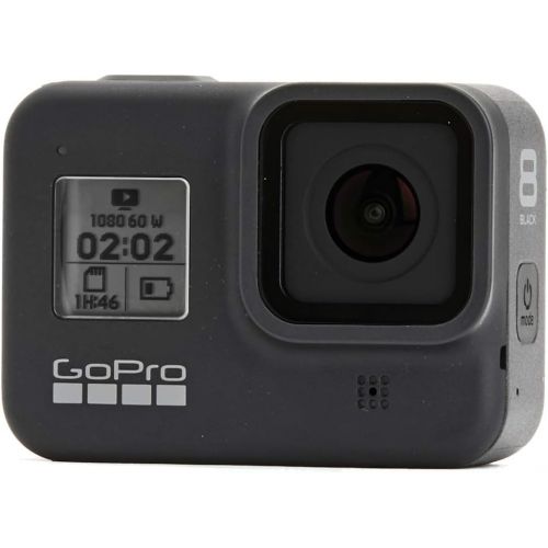 고프로 GoPro HERO8 Black Waterproof Action Camera with Touch Screen 4K HD Video 12MP Photos + Sandisk Extreme 32 GB Micro SD Memory Card + Hard Case + Gopro Hero 8 - Deluxe Accessory Bund