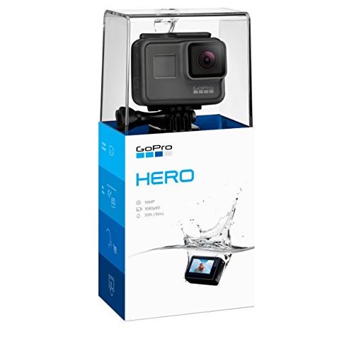 고프로 GoPro Hero  Waterproof Digital Action Camera for Travel with Touch Screen 1080p HD Video 10MP Photos