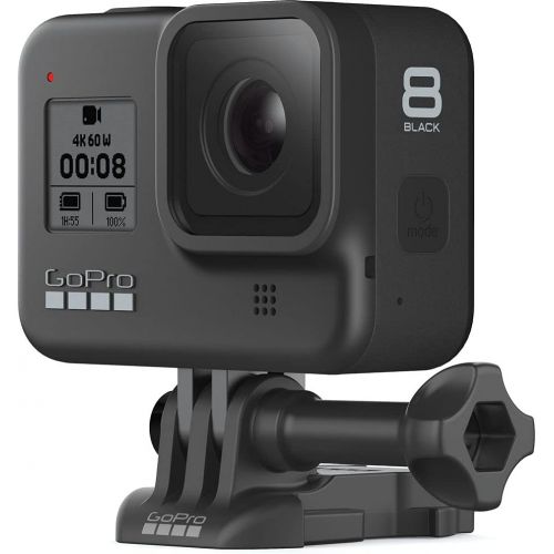 고프로 GoPro HERO8 Black Digital Action Camera - Waterproof, Touch Screen, 4K UHD Video, 12MP Photos, Live Streaming, Stabilization - with Mega Accessory Kit - All You Need Bundle