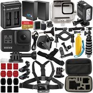 GoPro HERO8 Black with Deluxe Accessory Bundle  Includes: SanDisk Extreme 32GB microSDHC Memory Card, Spare Battery, Dual Battery Charger, Underwater Housing, LED Light & Much Mor