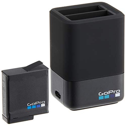 고프로 GoPro Dual Battery Charger + Battery for HERO7/HERO6 Black/HERO5 Black (GoPro Official Accessory)
